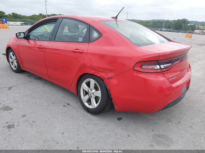 Vin: 1c3cdfbb5gd762329, lot: 45808074, dodge dart sxt 20163