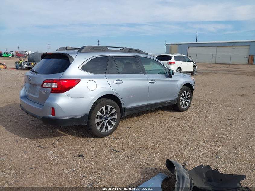 Vin: 4s4bsakc5h3320713, lot: 45808099, subaru outback 2.5i limited 20174