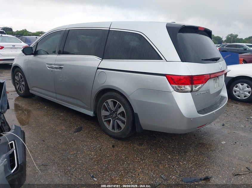 Vin: 5fnrl5h98fb109928, lot: 45808106, honda odyssey touring/touring elite 20153