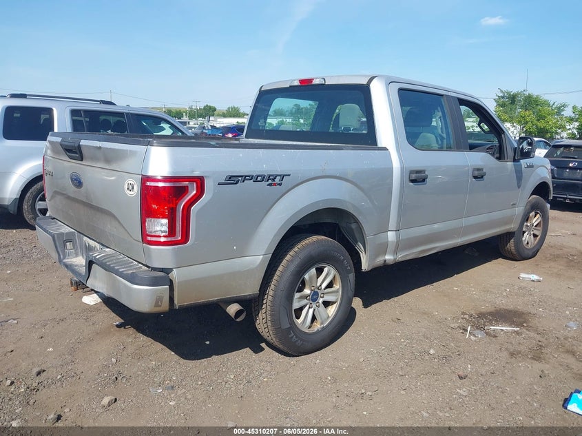 Vin: 1ftew1ep6gfc10805, lot: 45808133, ford f-150 xl 20164