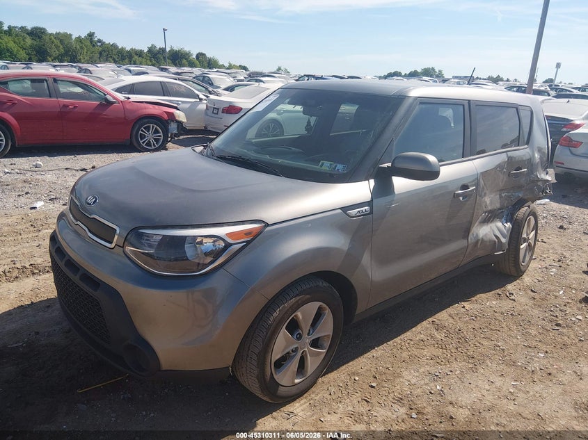 Vin: kndjn2a21g7289862, lot: 45808237, kia soul 20162