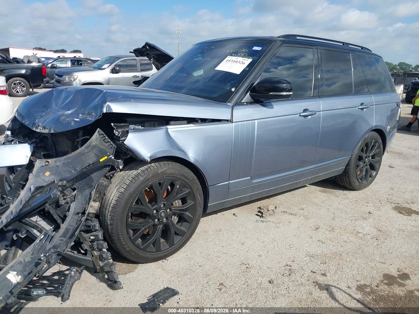 Vin: salgs2sv4ka530054, lot: 45808252, land rover range rover 3.0l v6 supercharged hse 20192