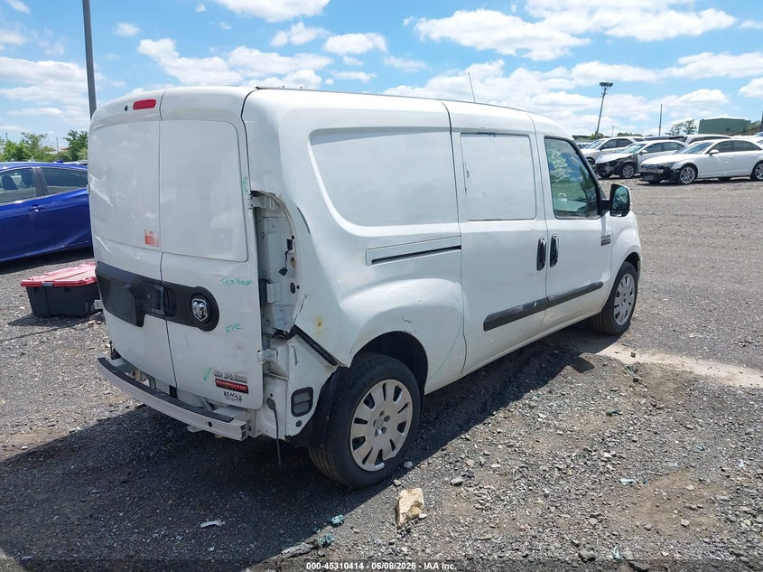 Vin: zfbhrfbb4m6u17802, lot: 45808340, ram promaster city tradesman slt 20214
