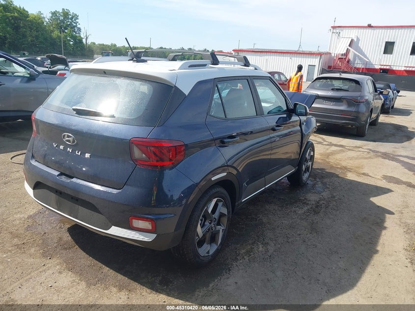 Vin: kmhrc8a37tu469522, lot: 45808346, hyundai venue sel w/two-tone roof 20264