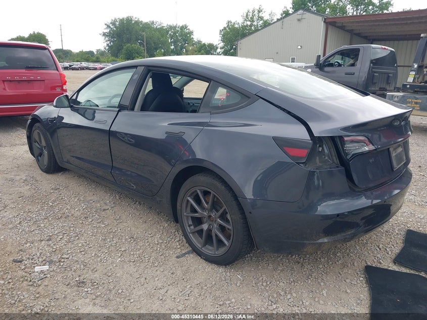 2022 TESLA MODEL 3 auction photo 3