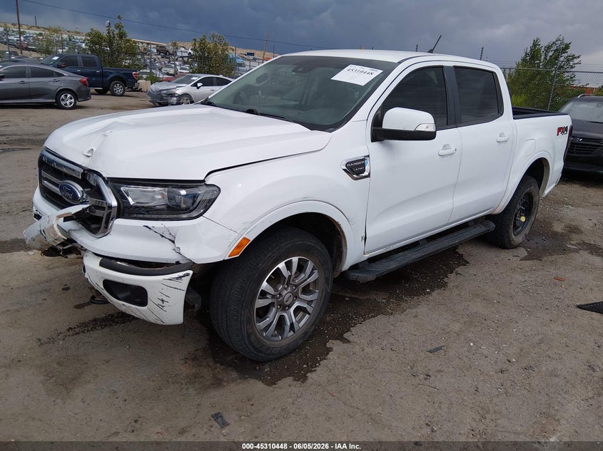 2019 Ford Ranger 2.3 white Lot 111045310448 Vin 1FTER4FH5KLA41113