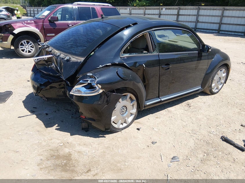 Vin: 3vwj07at5gm635497, lot: 45808412, volkswagen beetle 1.8t se/1.8t sel 20164
