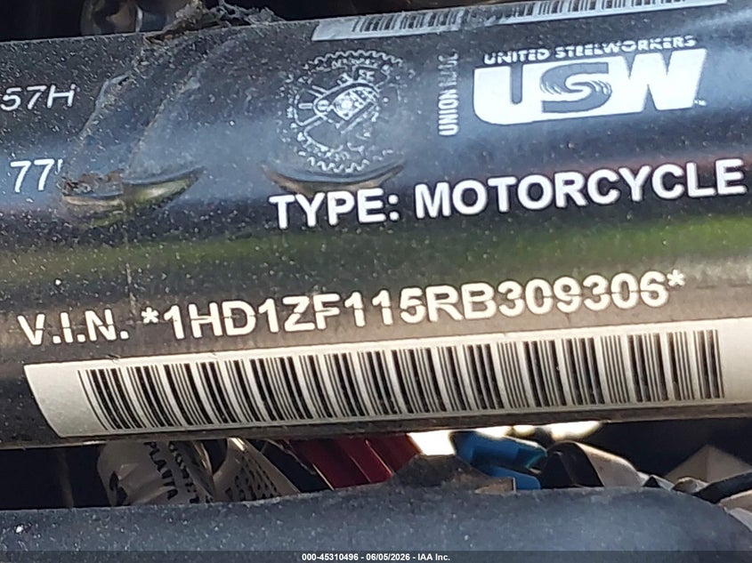 2024 Harley-Davidson Rh975 S VIN: 1HD1ZF115RB309306 Lot: 45310496