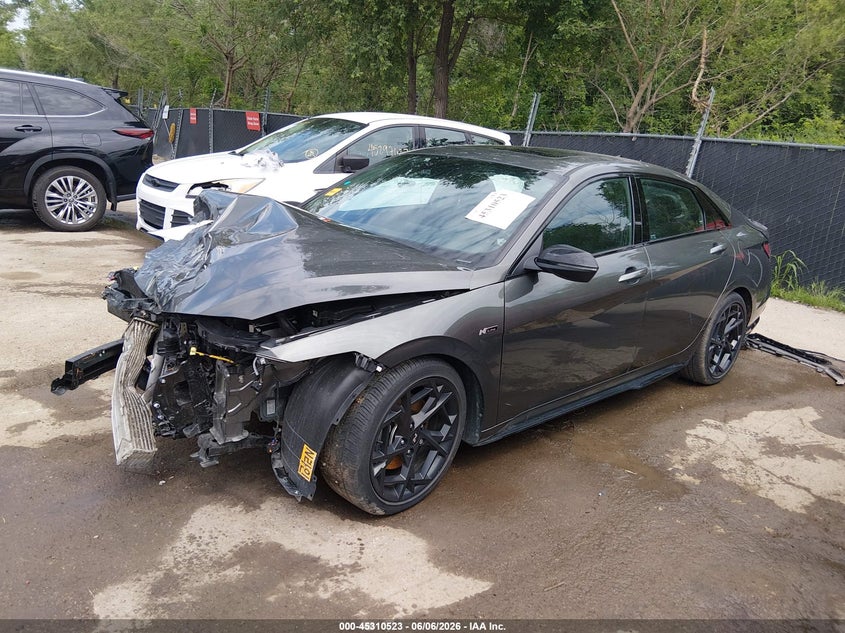 Vin: kmhlr4df2ru821160, lot: 45808449, hyundai elantra n line 20242