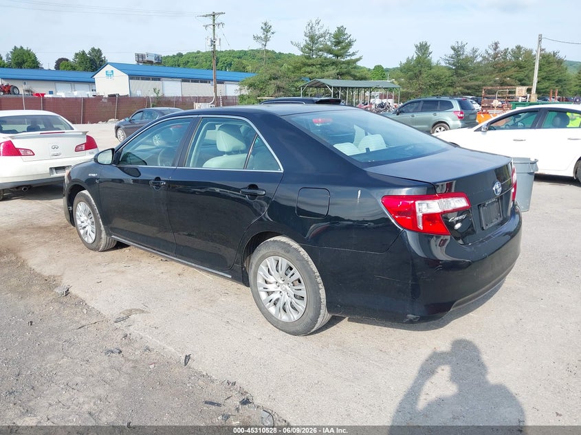 Vin: 4t1bd1fk5cu027439, lot: 45808454, toyota camry hybrid le 20123
