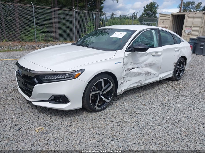 2022 HONDA ACCORD HYBRID 2.0L I-4 DOHC, VVT, (VIN: 1HGCV3F29NA030643