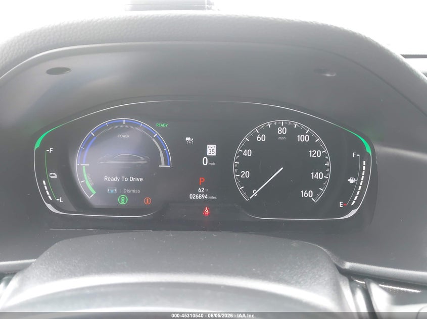 2022 HONDA ACCORD HYBRID 2.0L I-4 DOHC, VVT, (VIN: 1HGCV3F29NA030643