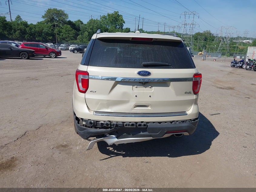 VIN 1FM5K8D80JGA65384 2018 FORD EXPLORER XLT