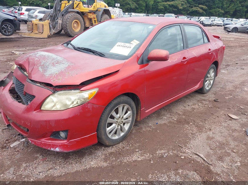 Vin: 2t1bu4ee9ac273406, lot: 45808475, toyota corolla s 20102