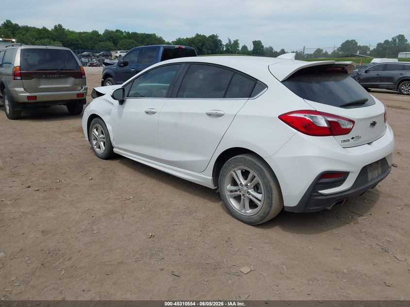 Vin: 3g1be6sm8js653045, lot: 45808480, chevrolet cruze lt auto 20183