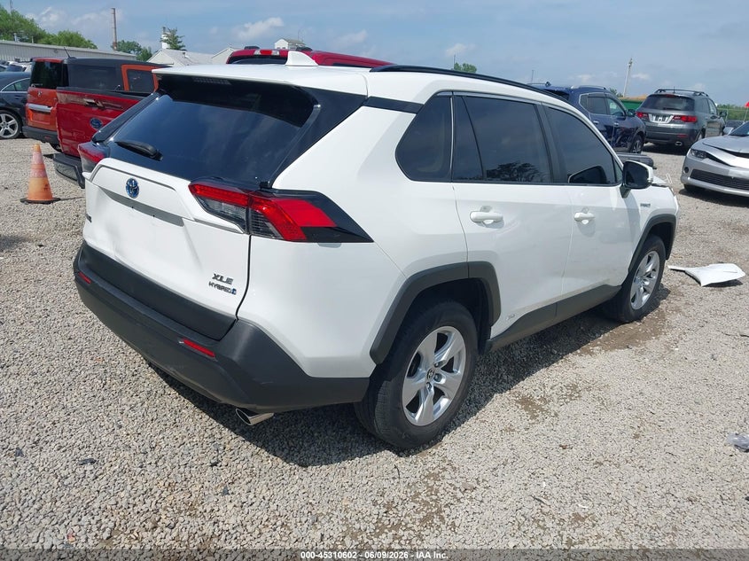 Vin: jtmr6rfv6ld001325, lot: 45808528, toyota rav4 hybrid xle 20204