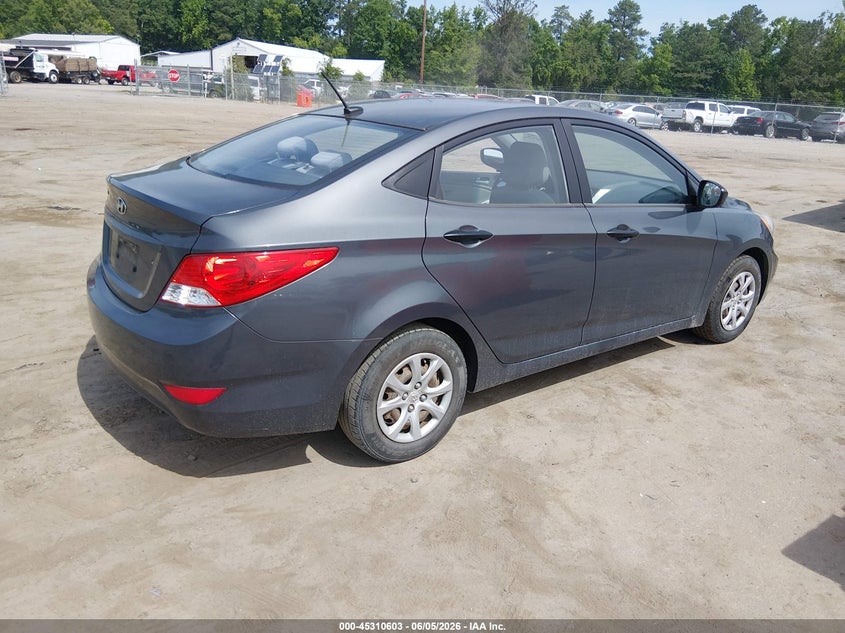 Vin: kmhct4ae9cu093499, lot: 45808529, hyundai accent gls 20124