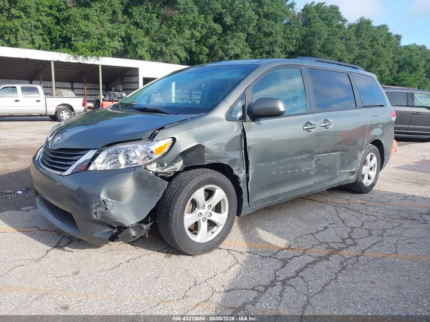 Vin: 5tdkk3dc4cs225905, lot: 45808530, toyota sienna le v6 8 passenger 20122