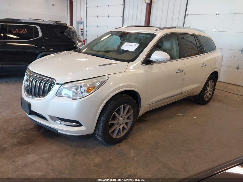 Vin: 5gakvbkd8ej135591, lot: 45808537, buick enclave leather 20142