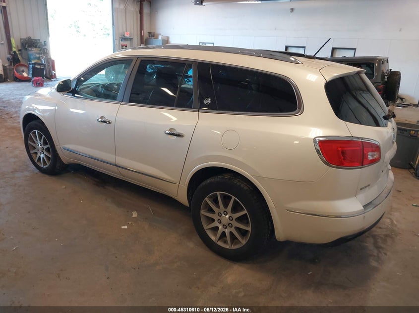 Vin: 5gakvbkd8ej135591, lot: 45808537, buick enclave leather 20143