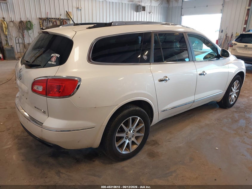 Vin: 5gakvbkd8ej135591, lot: 45808537, buick enclave leather 20144
