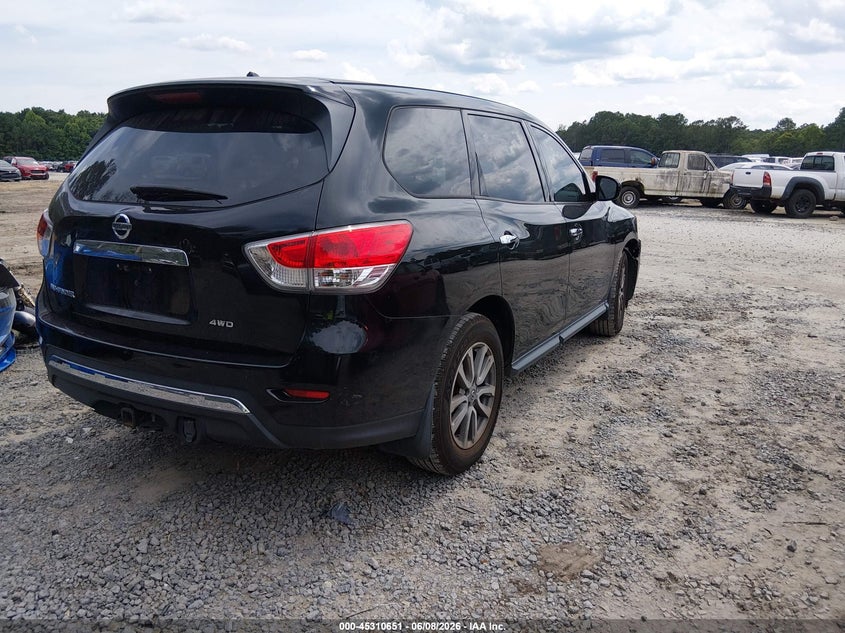 Vin: 5n1ar2mm2ec702213, lot: 45808578, nissan pathfinder s 20144