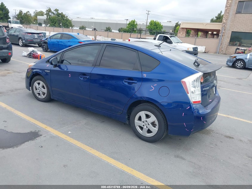 Vin: jtdkn3du0b0277243, lot: 45808695, toyota prius three 20113