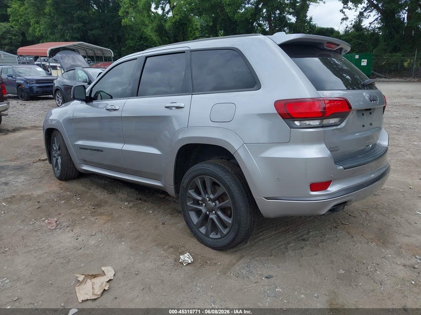 Vin: 1c4rjecg5jc438183, lot: 45808697, jeep grand cherokee high altitude 4x2 20183