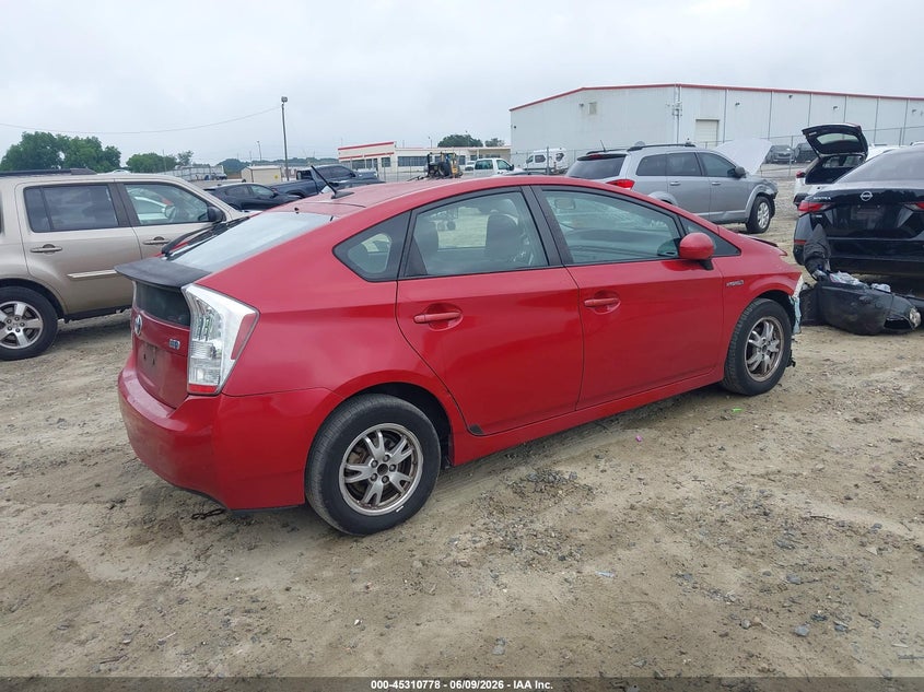 Vin: jtdkn3du3b1371255, lot: 45808704, toyota prius two 20114