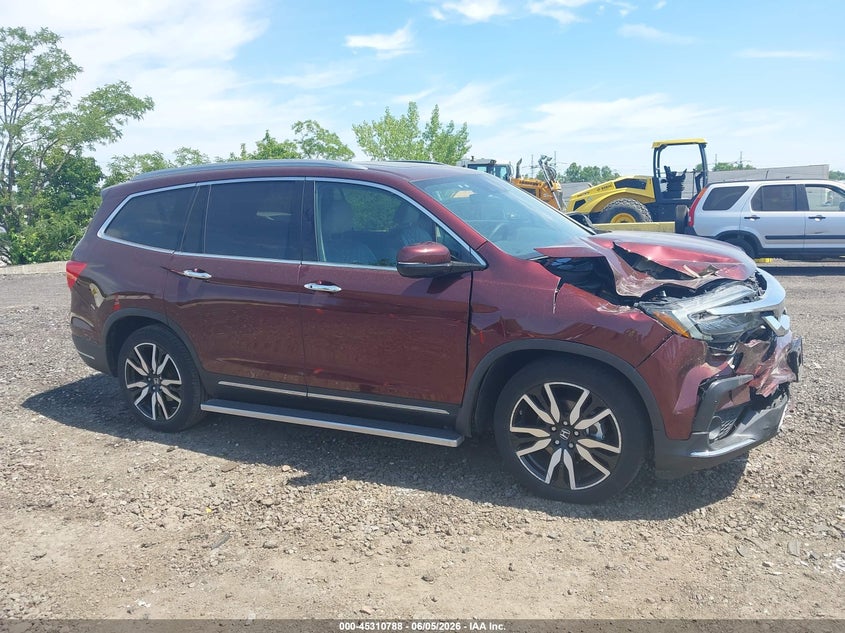 2022 Honda Pilot Awd Touring 8 Passenger VIN: 5FNYF6H99NB012230 Lot: 45310788