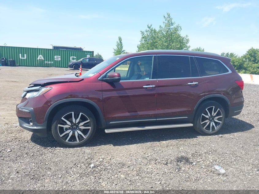 2022 Honda Pilot Awd Touring 8 Passenger VIN: 5FNYF6H99NB012230 Lot: 45310788
