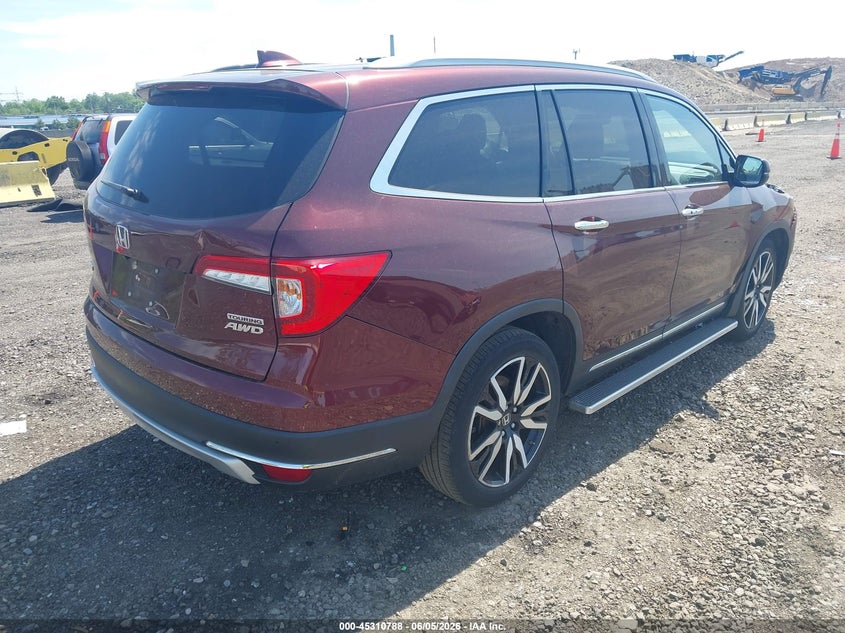 Vin: 5fnyf6h99nb012230, lot: 45808714, honda pilot awd touring 8 passenger 20224