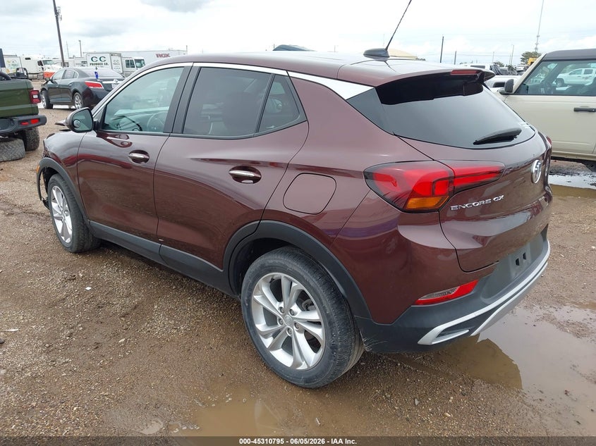 Vin: kl4mmbs2xpb100406, lot: 45808721, buick encore gx preferred fwd 20233