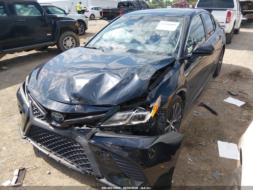 Vin: 4t1b21hk6ku515431, lot: 45808731, toyota camry hybrid se 20192