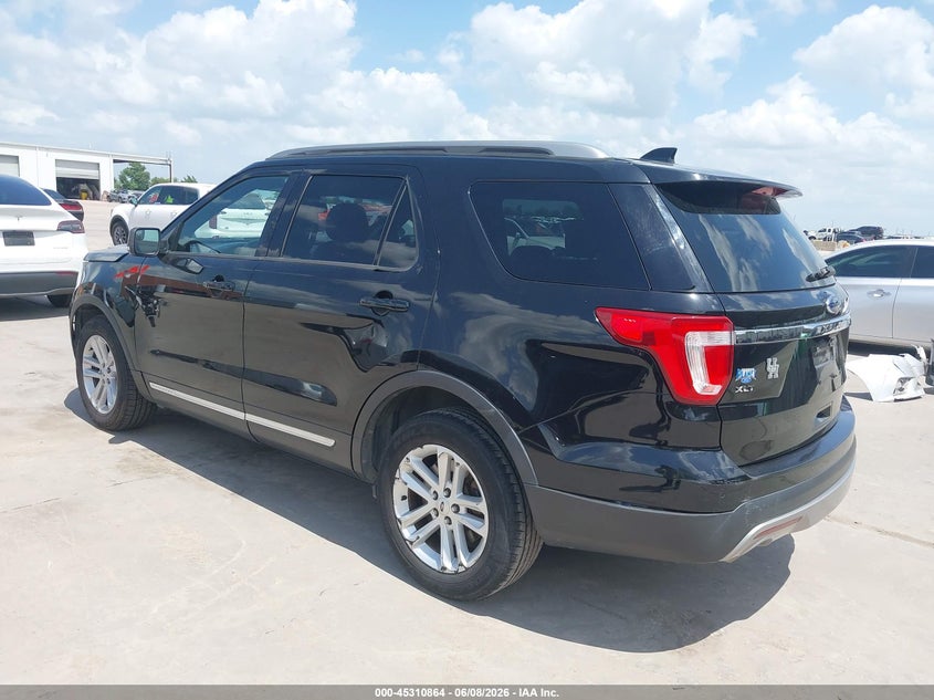 Vin: 1fm5k7d89ggb17629, lot: 45808790, ford explorer xlt 20163