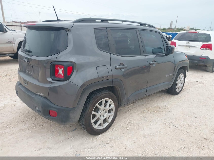 Vin: zacnjabb0lpl70089, lot: 45808811, jeep renegade latitude fwd 20204