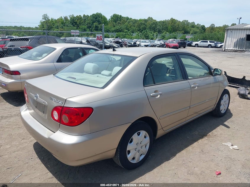 2006 TOYOTA COROLLA SEDAN 1.8L I-4 DOHC, VVT, 126HP