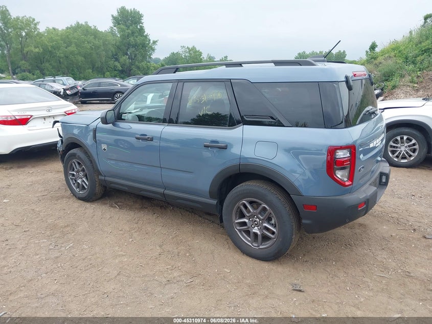 Vin: 3fmcr9bnxsrf58310, lot: 45808900, ford bronco sport big bend 20253