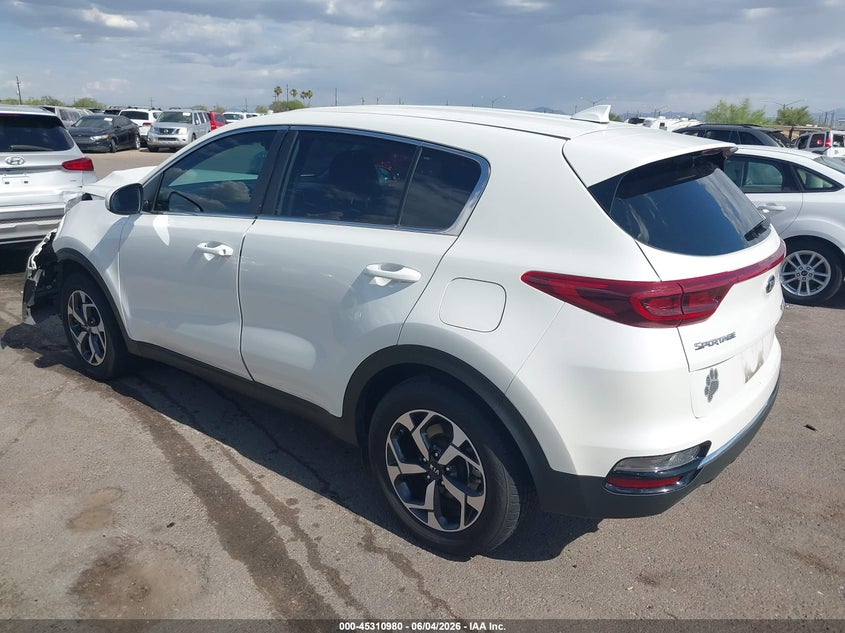 Vin: kndpm3ac0m7892633, lot: 45808906, kia sportage lx 20213