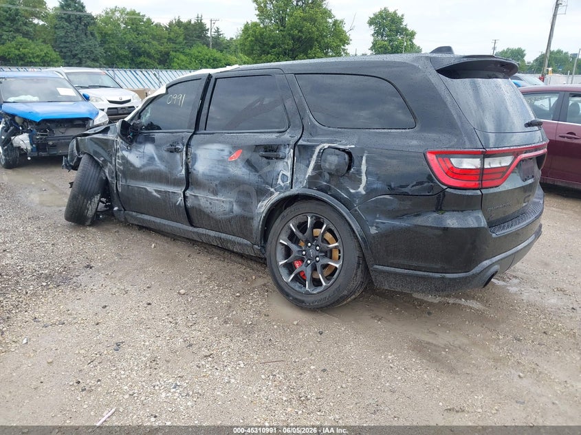 Vin: 1c4sdjh98mc740955, lot: 45808917, dodge durango srt hellcat awd 20213
