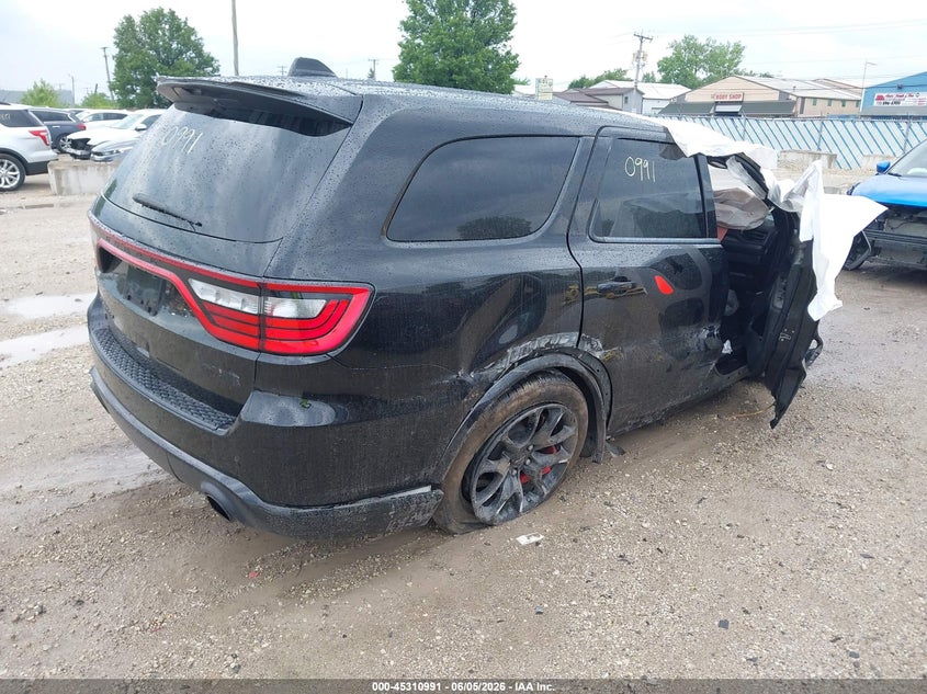 Vin: 1c4sdjh98mc740955, lot: 45808917, dodge durango srt hellcat awd 20214