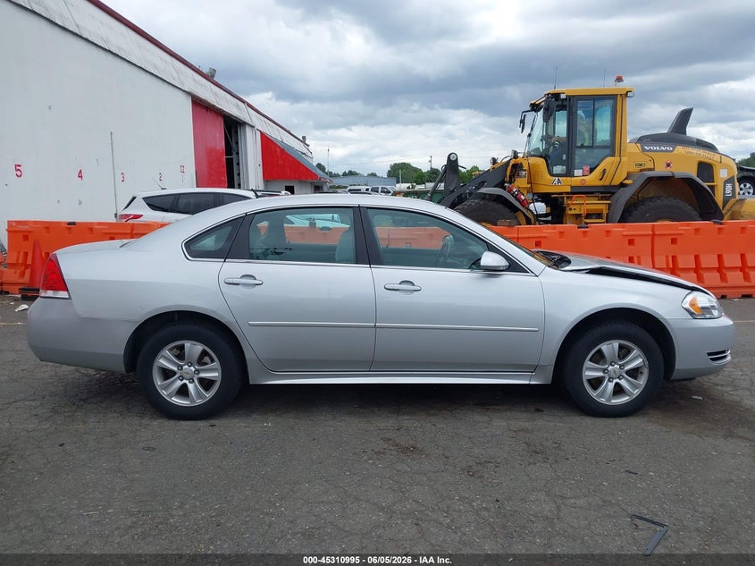 2012 Chevrolet Impala 3.6 Ls silver Lot 111045310995 Vin 2G1WF5E36C1328579