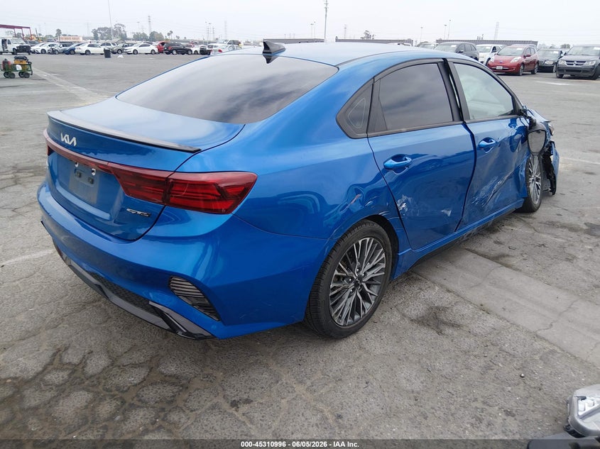 Vin: 3kpf54ad6pe531600, lot: 45808922, kia forte gt-line 20234
