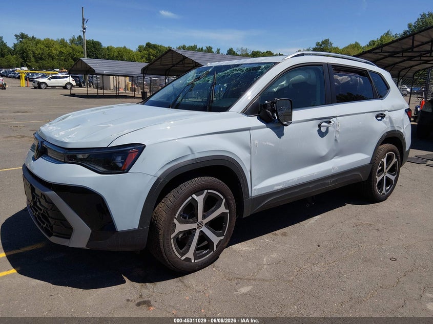 Vin: 3vv4c7b23sm043586, lot: 45808954, volkswagen taos 1.5t sel 20252