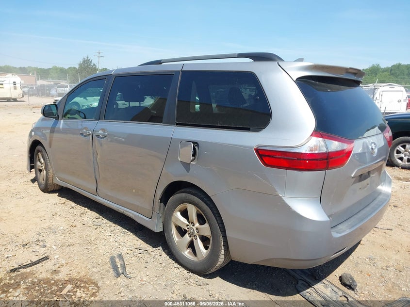 Vin: 5tdkz3dc0js922139, lot: 45808982, toyota sienna le 8 passenger 20183
