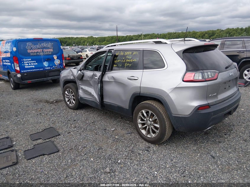 Vin: 1c4pjmlx7kd343640, lot: 45809032, jeep cherokee latitude plus 4x4 20193