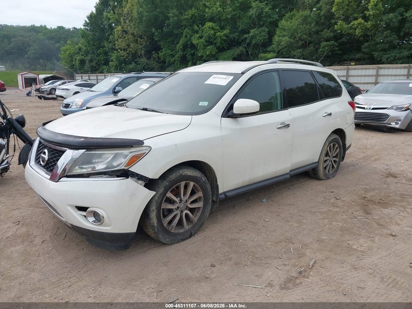 Vin: 5n1ar2mm7fc617949, lot: 45809033, nissan pathfinder sv 20152