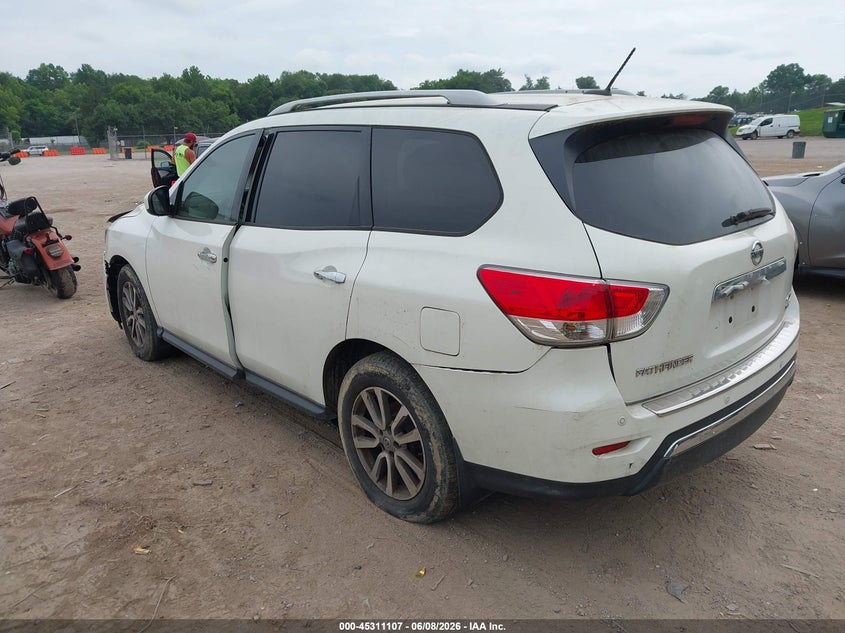 Vin: 5n1ar2mm7fc617949, lot: 45809033, nissan pathfinder sv 20153
