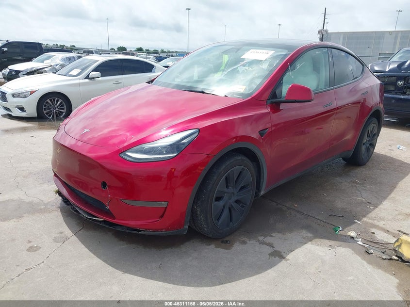 Vin: 7saygdee2ra308599, lot: 45809084, tesla model y long range dual motor all-wheel drive 20242