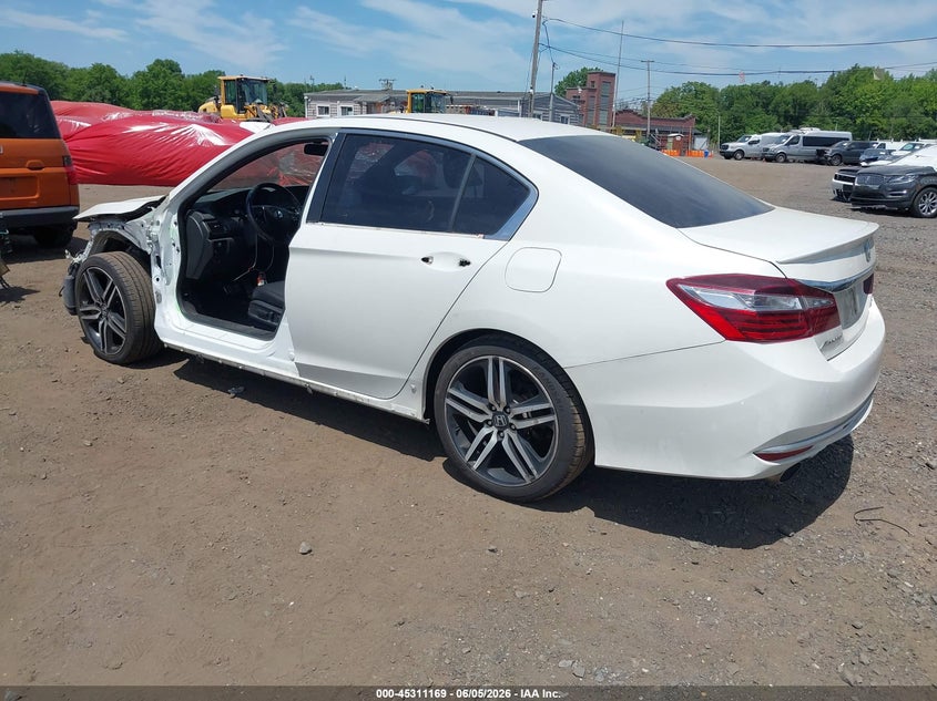 Vin: 1hgcr2f12ha300256, lot: 45809095, honda accord sport se 20173